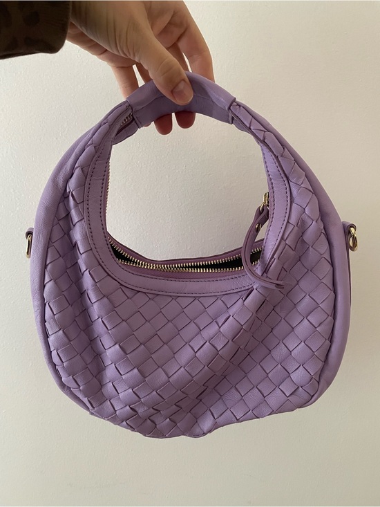 A. Bellucci Handbags - A. Bellucci Genuine Leather Woven Circle Bag